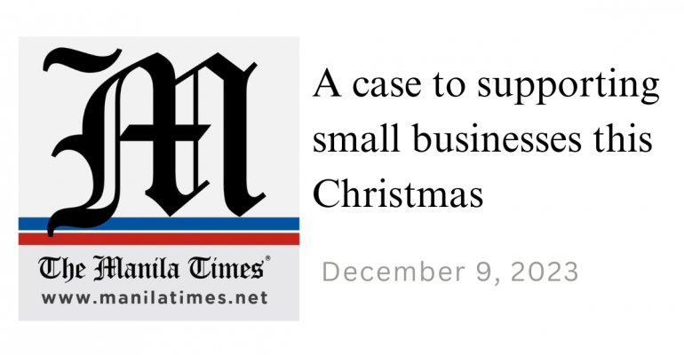 A case to supporting small businesses this Christmas